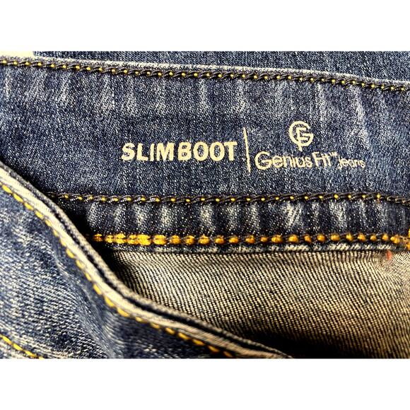 Lane Bryant Slim Boot Cut Jeans, Genius Fit, Med Wash, Stretch, Beads, Size 18 - Picture 4 of 6